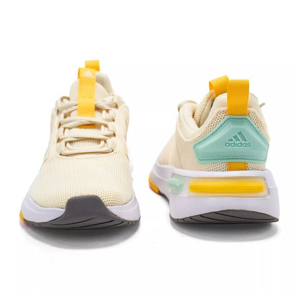 New‎ Yellow Maize Blue Adidas Lightweight Running Walking Shoes Sneakers Women's - Picture 2 of 16